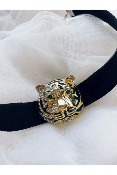 Leopar Choker Kolye