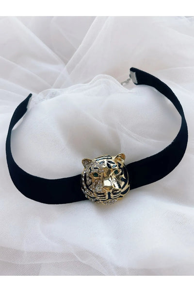 Leopar Choker Kolye