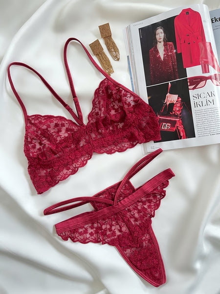 Sweet Flowers Bralet Set